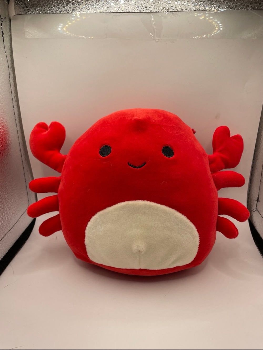 Squishmallows Red Crab Plush with Cream Belly